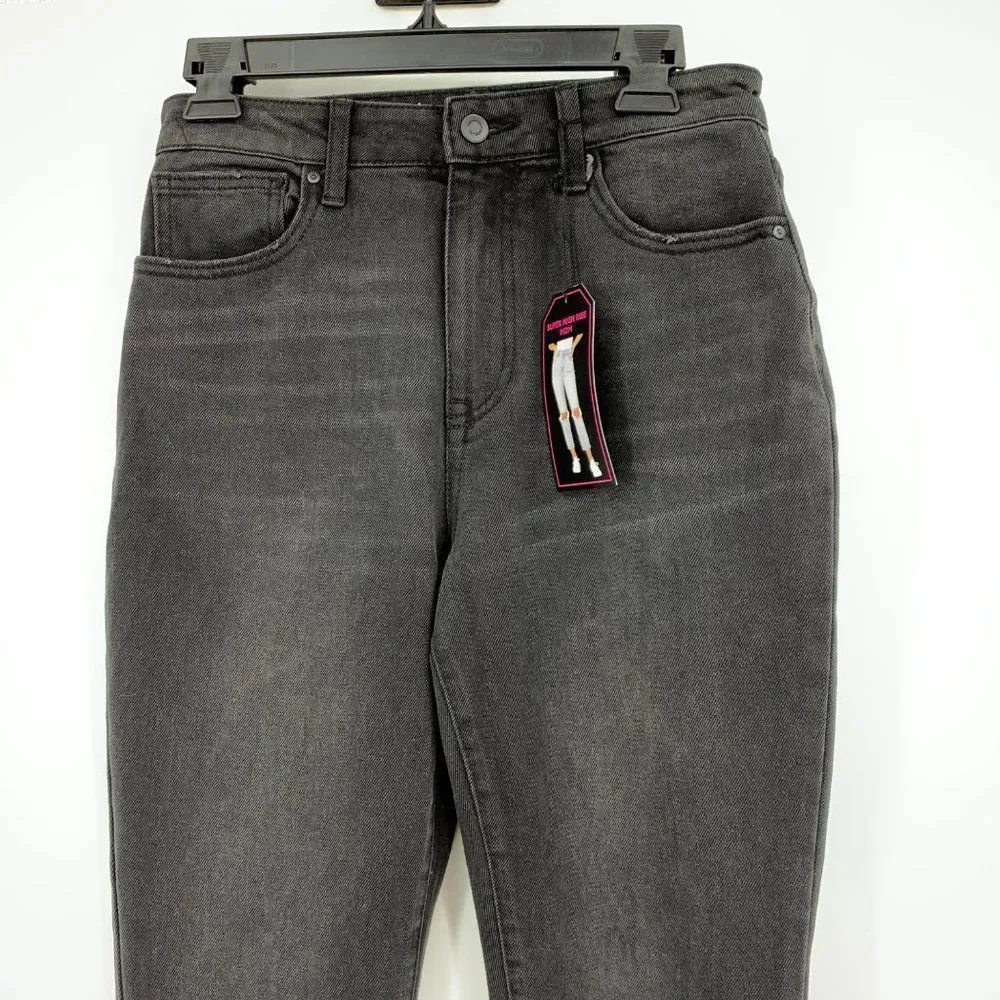Womens NOBO No Boundries Black Super High Rise Jeans Sz 7 2068 Distress NWT - Picture 8 of 8